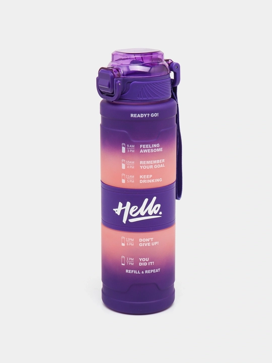 Suv idish, sheyker butilkalar, fitnes va kunlik sport uchun suv idish, 1000 ml matli