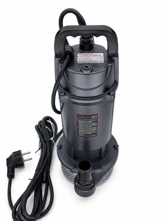 Cho'kuvchi nasos Uragan QDX370 quduq va bochka uchun, 370 Vt