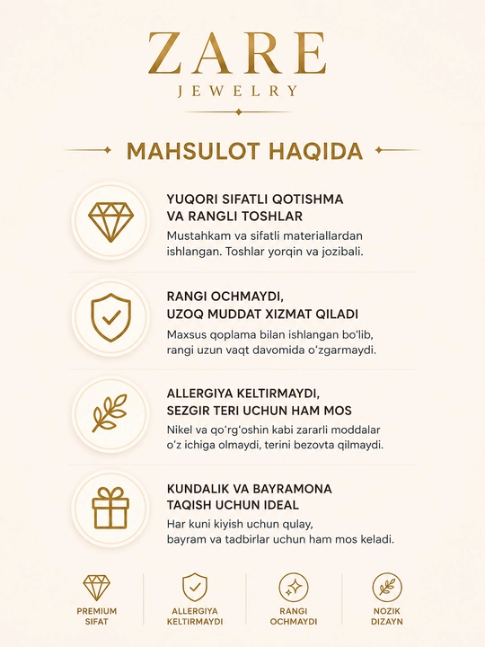 Женский браслет Zare Jewerly