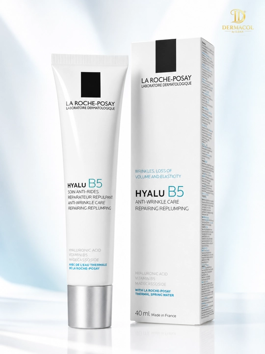 Крем с витамином B5 для лица против морщин Hyalu B5 La Roche