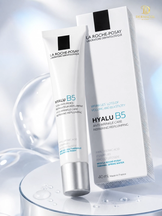 Крем с витамином B5 для лица против морщин Hyalu B5 La Roche