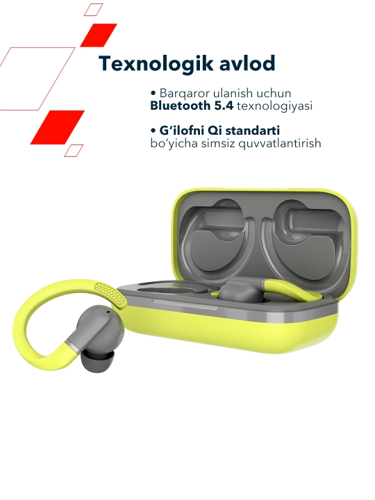 Simsiz sport quloqchinlari  Canyon OnRun 11 Sport, Bluetooth 5.4