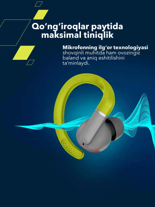 Simsiz sport quloqchinlari  Canyon OnRun 11 Sport, Bluetooth 5.4