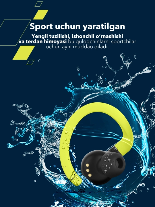 Simsiz sport quloqchinlari  Canyon OnRun 11 Sport, Bluetooth 5.4