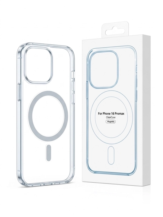IPhone 16 Pro Max shaffof chexol, MagSafe magnitli, zarbga chidamli - 