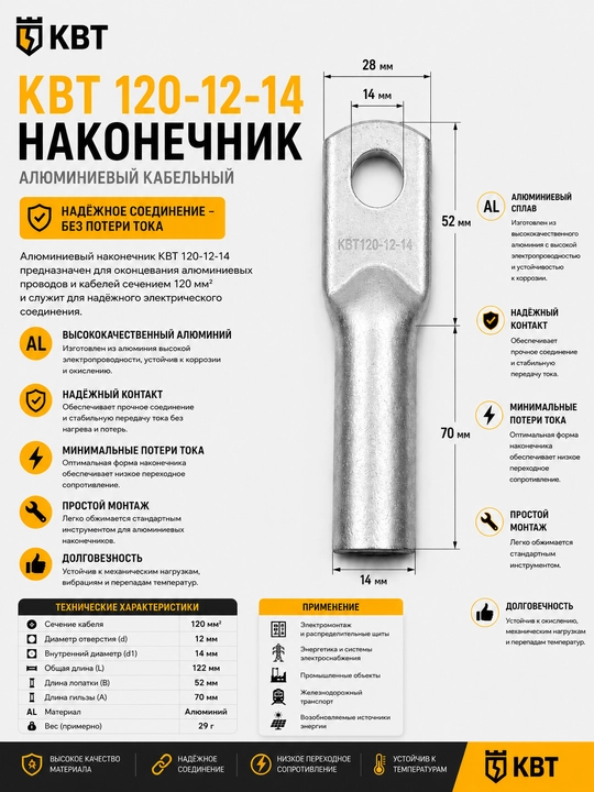 Кабельные наконечники для надежного электрического соединения