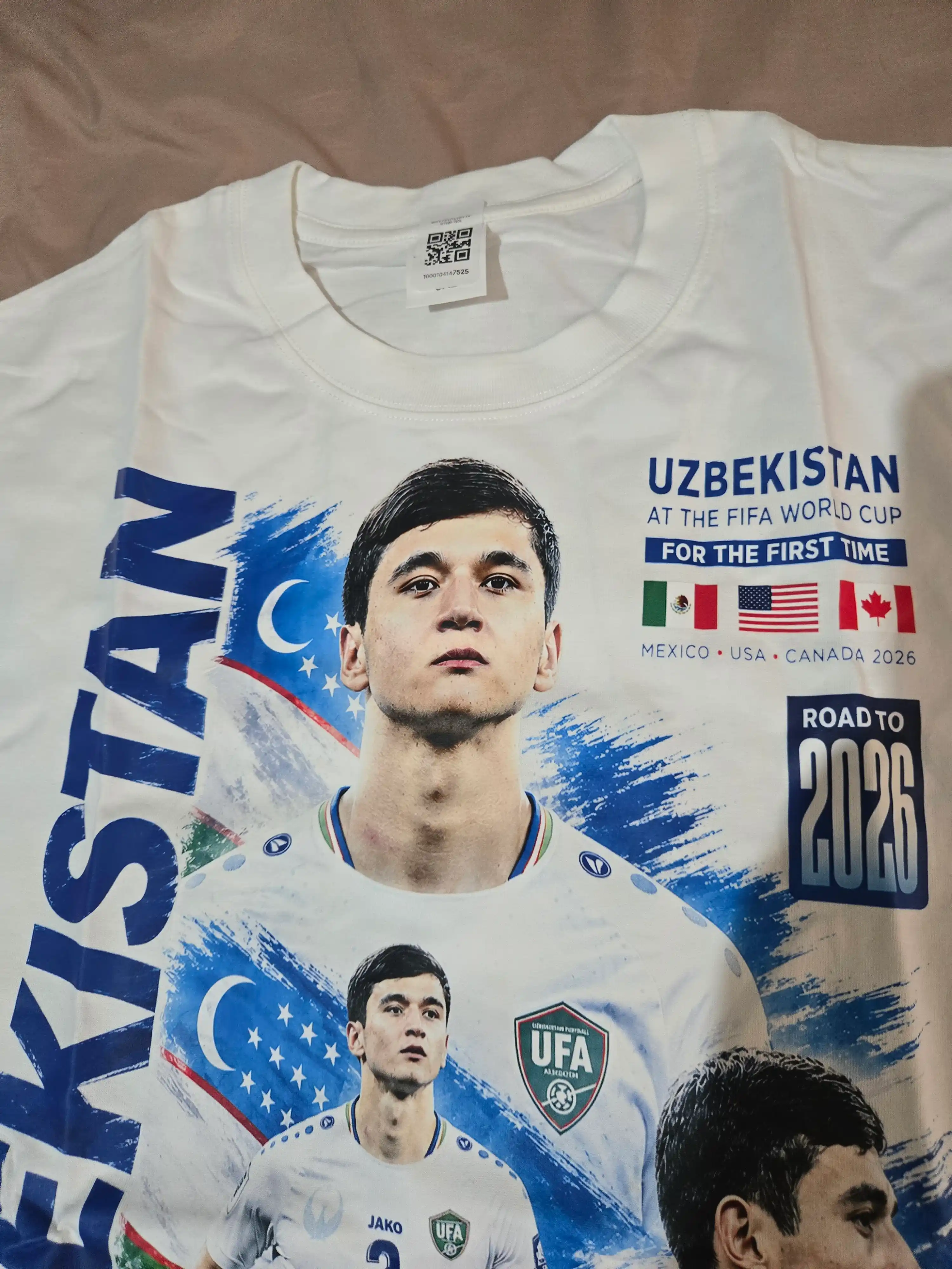 Oʻzbekiston terma jamoasi futbolkasi FIFA World Cup 2026. 100% paxta