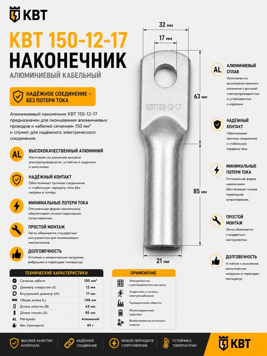 Кабельные наконечники для надежного электрического соединения