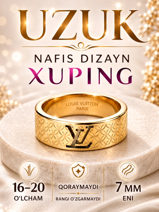 Ayollar uzugi Xuping, gipoallergen, qoraymaydi - 
