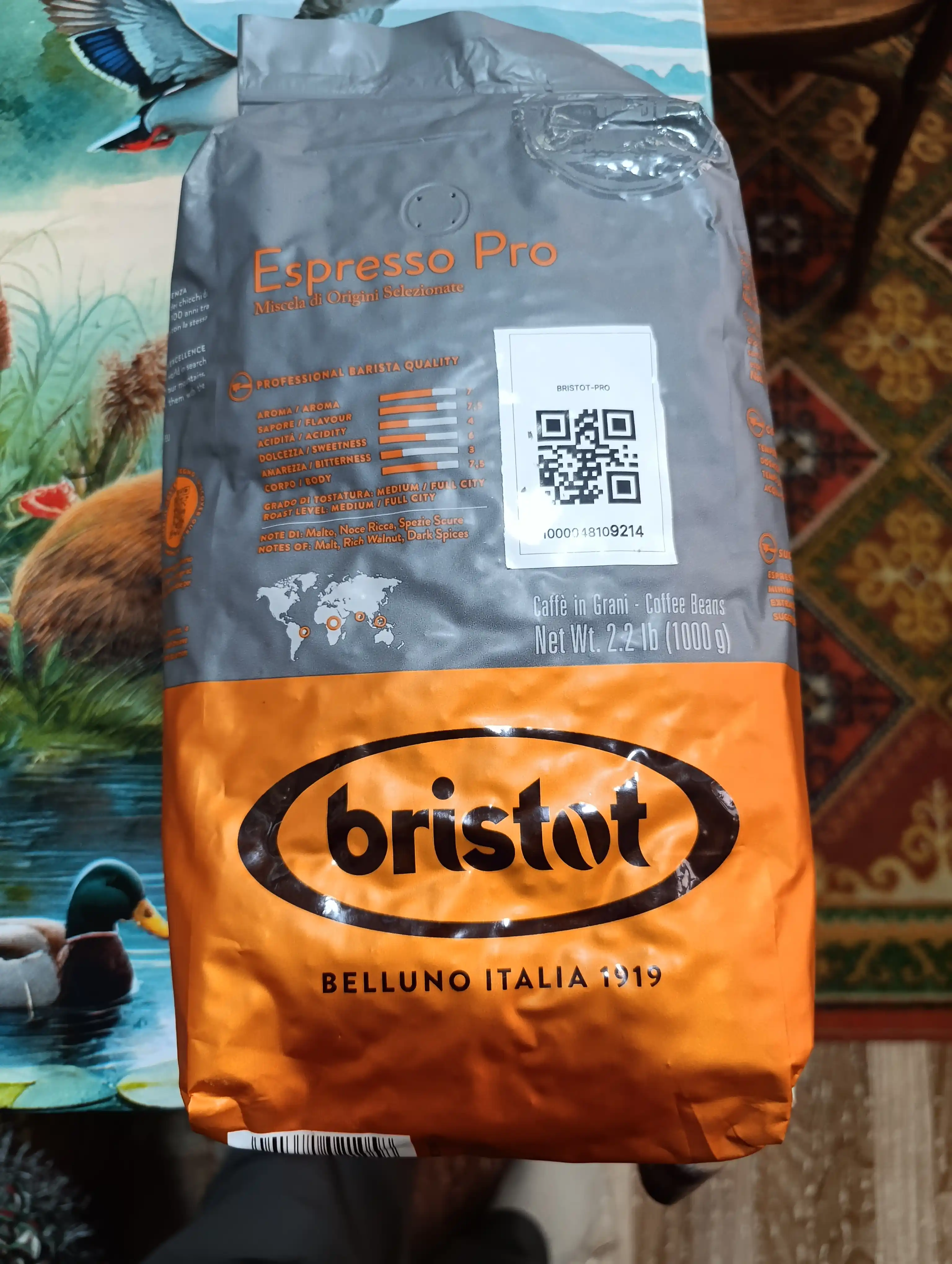 Кофейные зерна Bristot Espresso Pro 1000 г