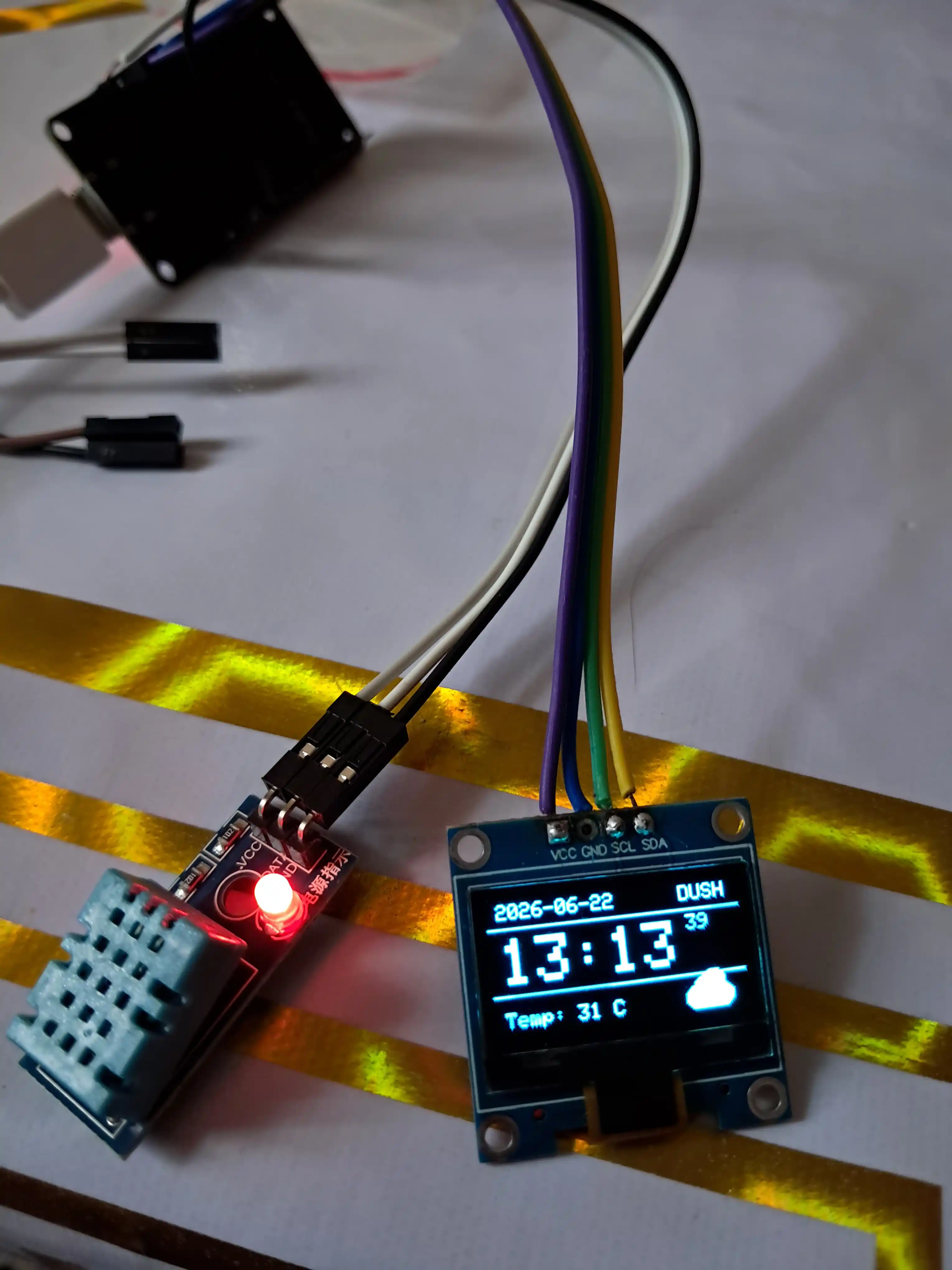 OLED ekran 0.96 дюйма 128X64, I2C IIC