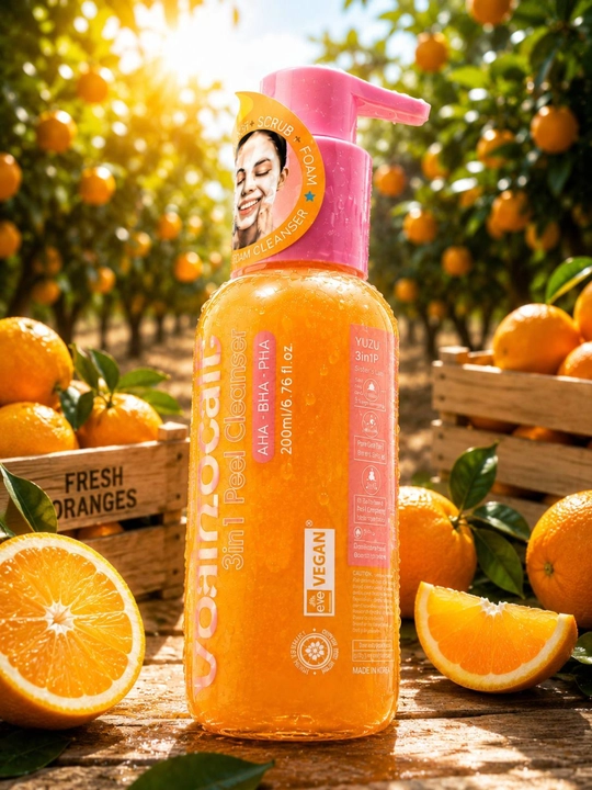 Yuz yuvish penkasi, AHA BHA, peeling, aknega qarshi, tozalovchi ko'pik 200ml - 