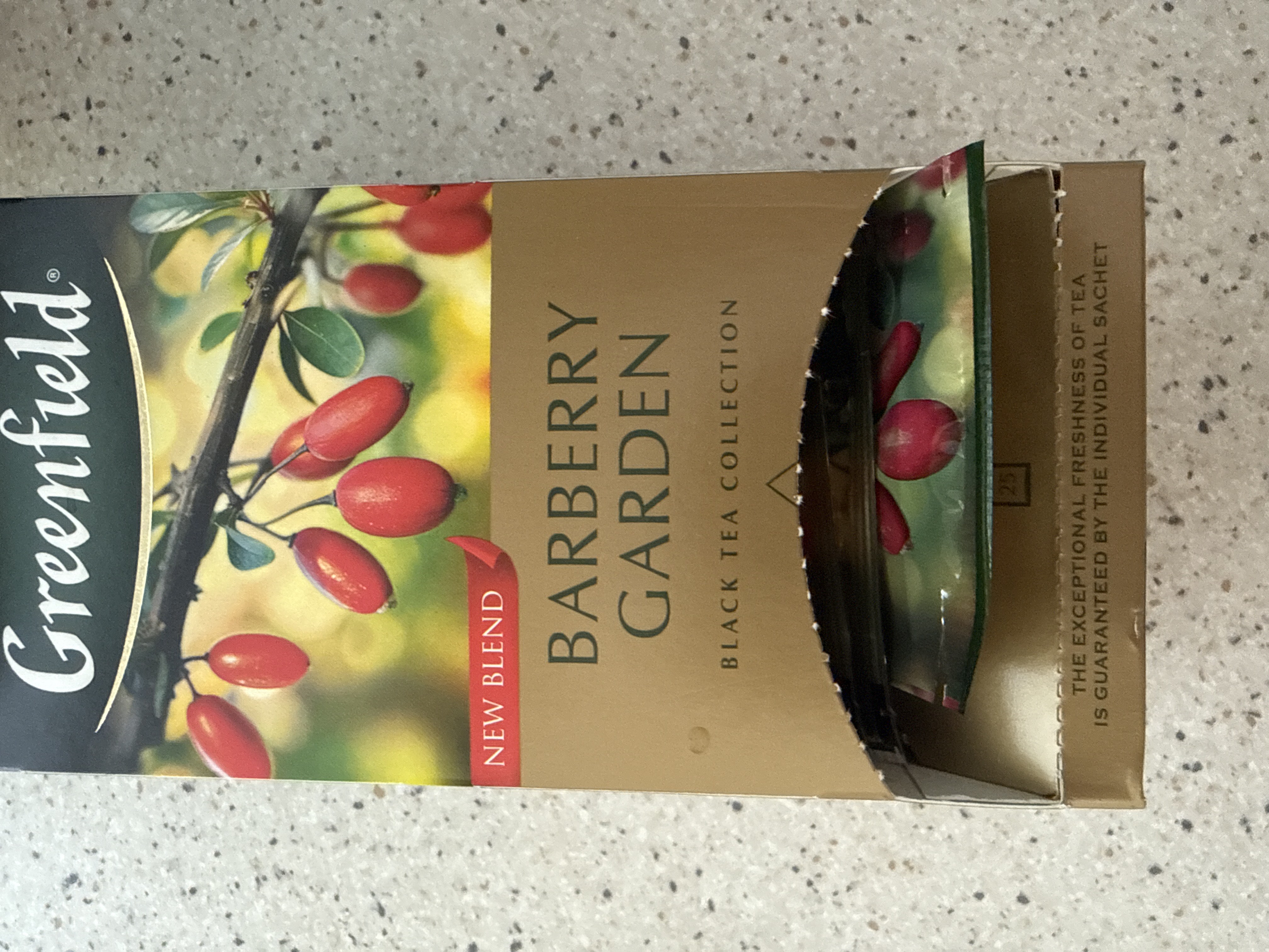 Чай черный Greenfield Barberry Garden, 1.5 г, 25 пакетиков