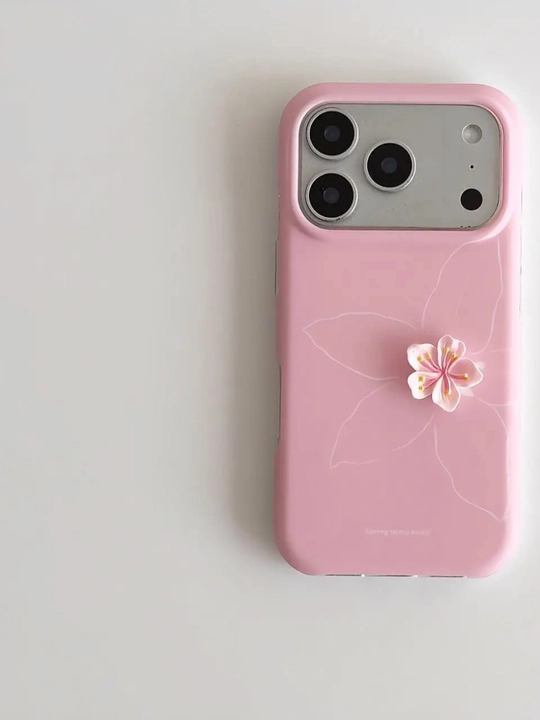 Розовый чeхoл для iPhone, цветочная, летняя атмосфера
