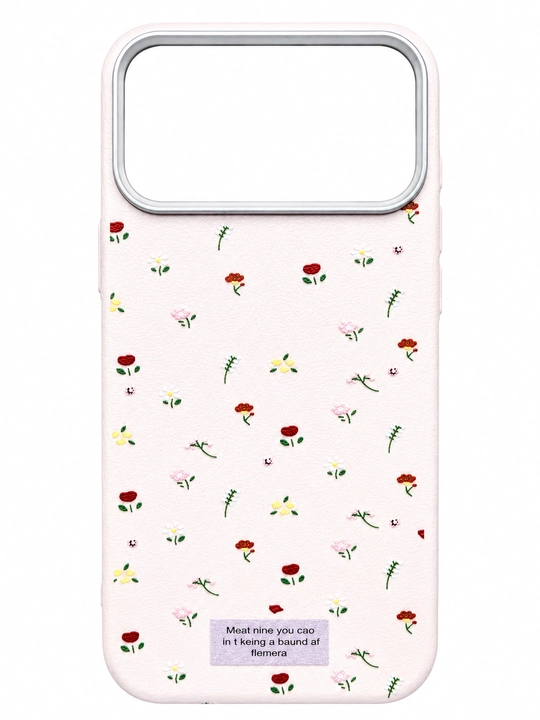 IPhone 17 Pro Max uchun ayollarbop premium gul naqshli chexol - 
