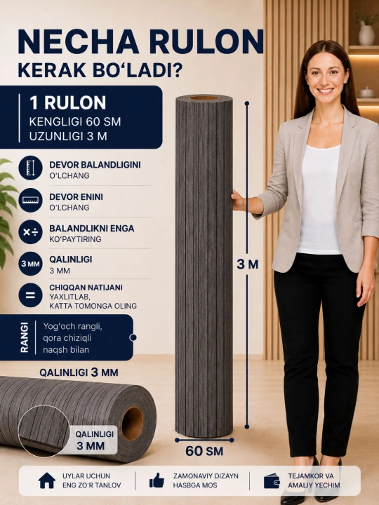 Devor uchun Oboy, gulqog'oz, 3D aboy, qurilish mollari, devor uchun oboy, - 