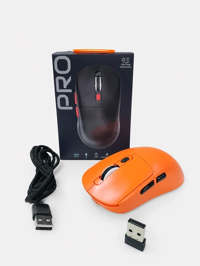 Simsiz Sichqoncha PRO 8000 DPI | Bluetooth + 2.4GHz + Type-C