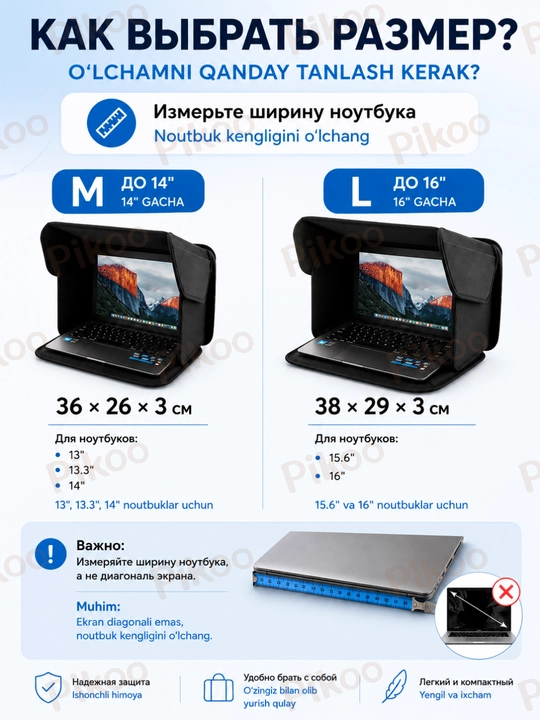 Защитный экран для ноутбука, чехол для ноутбука, экран от солнца и взглядов 2в1