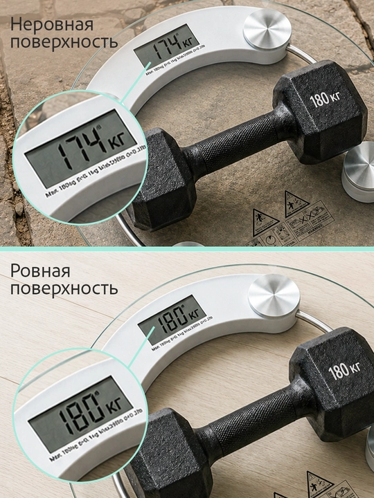 Elektron tarozi, pol uchun, 180 kg gacha, shisha dumaloq tarozi, aqlli fitnes tarozi