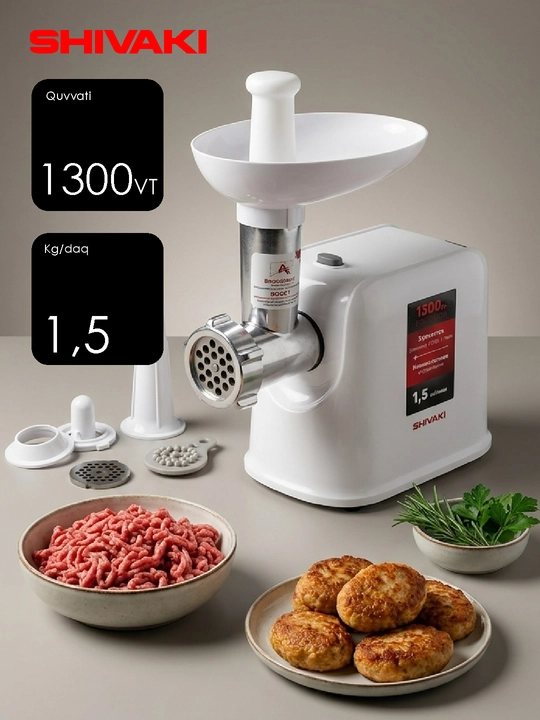 Go'sht maydalagich Shivaki SH-MG-1153 - 