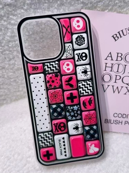 Чехол для iPhone с дизайном Black Pink, стильная силиконовая накладка, ударопрочная защита