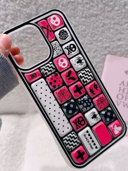 Чехол для iPhone с дизайном Black Pink, стильная силиконовая накладка, ударопрочная защита