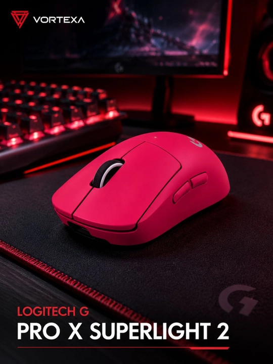 Logitech Pro X Superlight 2 simsiz o‘yin sichqonchasi, yengil, yuqori aniqlik
