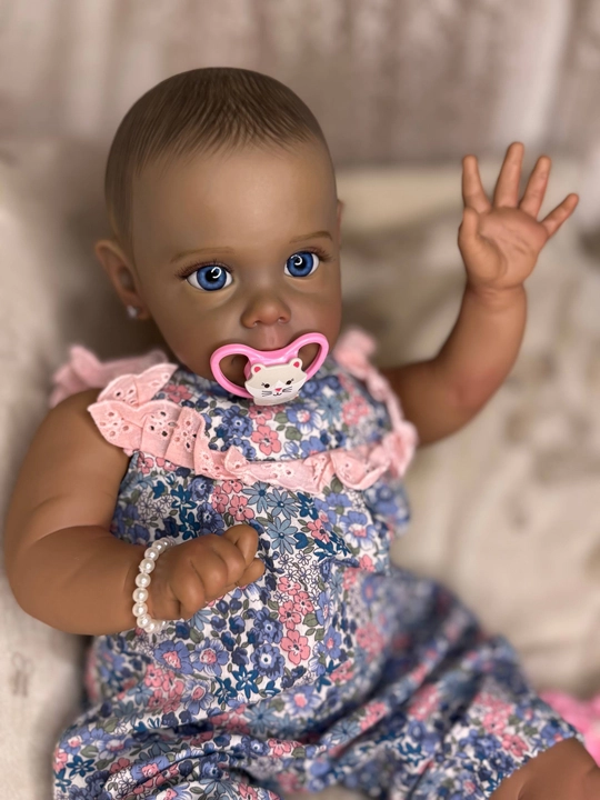 Reborn qo‘g‘irchog‘i 3D terisi realistik chaqaloq, 62 sm - 