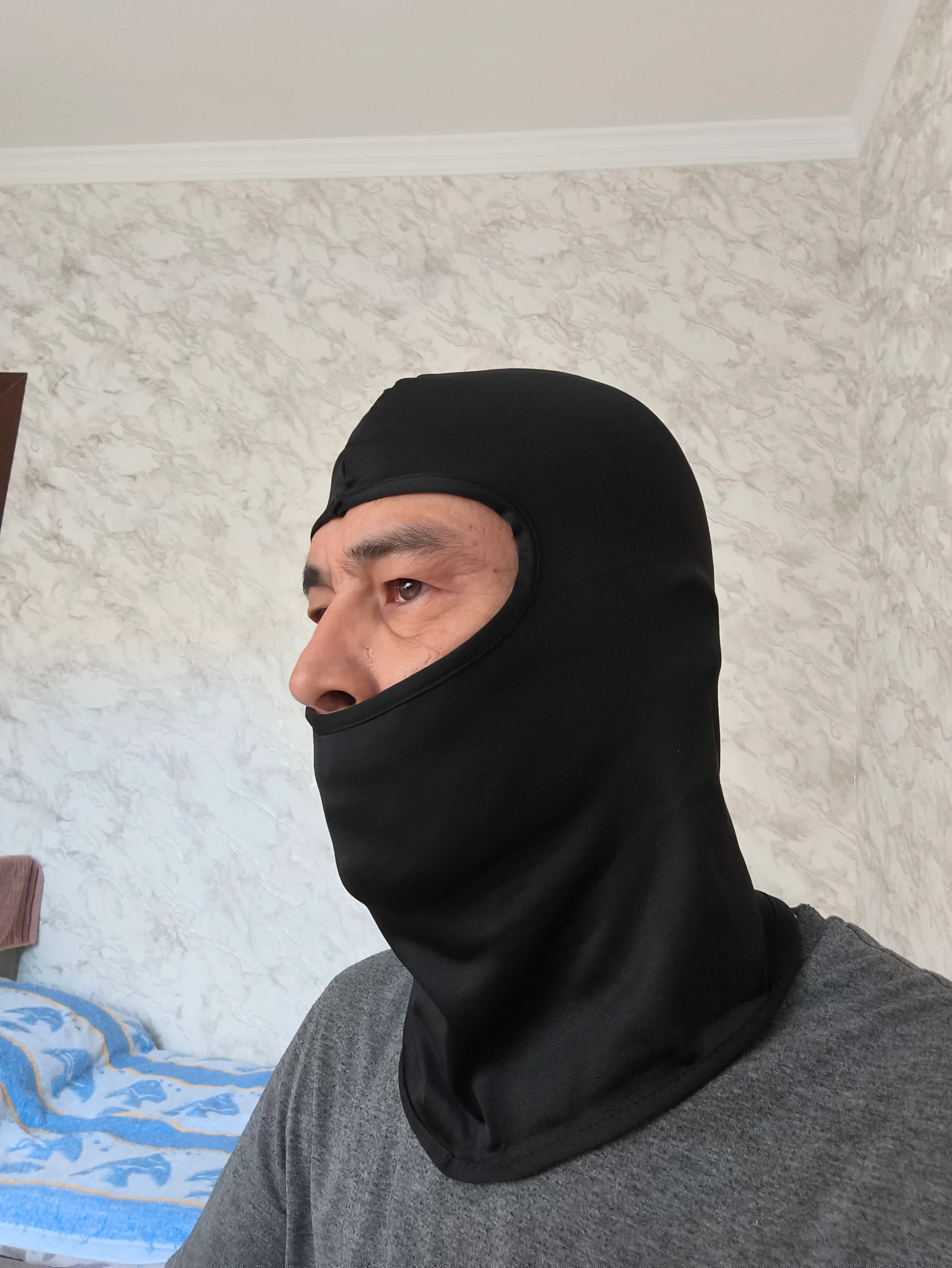 Маска балаклава, дышащая, подшлемник спортивный и мотоциклетный, унисекс
