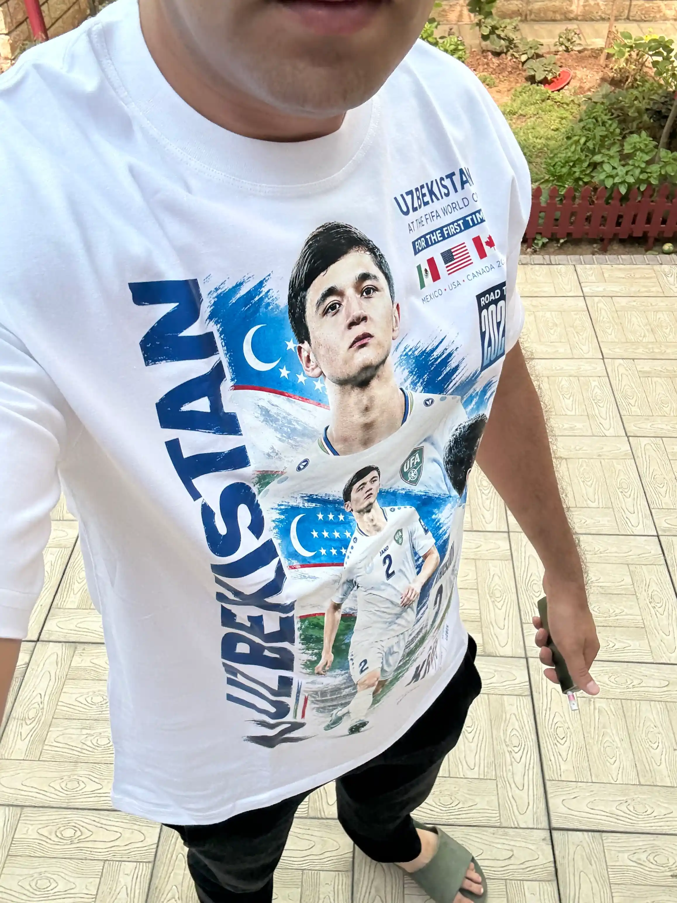 Oʻzbekiston terma jamoasi futbolkasi FIFA World Cup 2026. 100% paxta