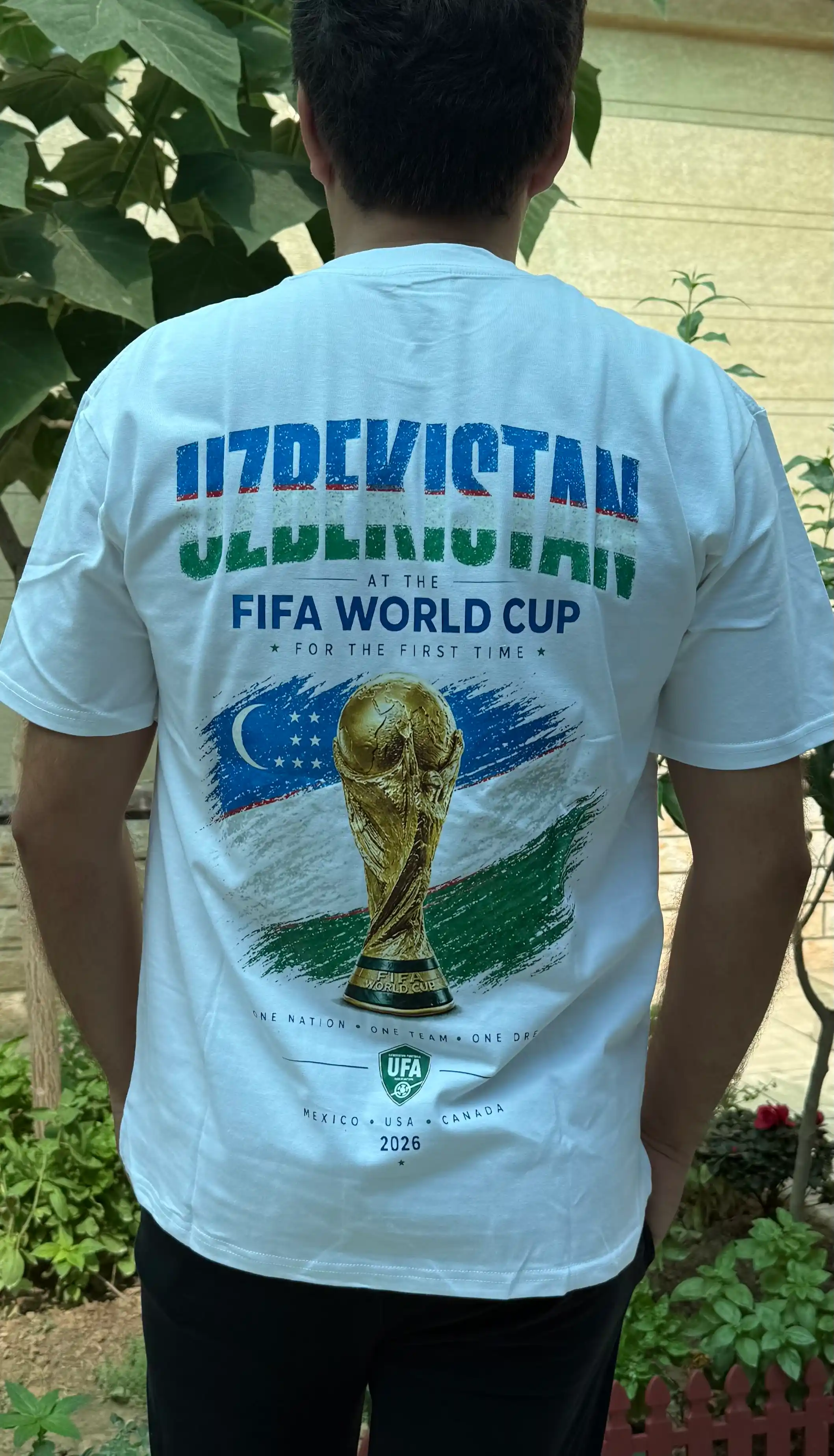 Oʻzbekiston terma jamoasi futbolkasi FIFA World Cup 2026. 100% paxta