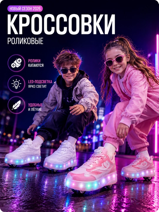 LED rolikli krossovkalar