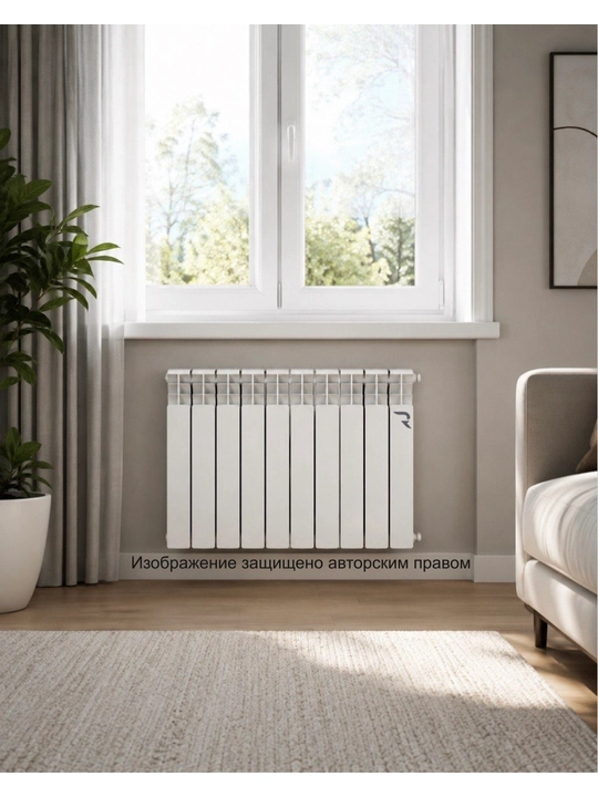 Bimetal qovurg'ali radiator 500/80