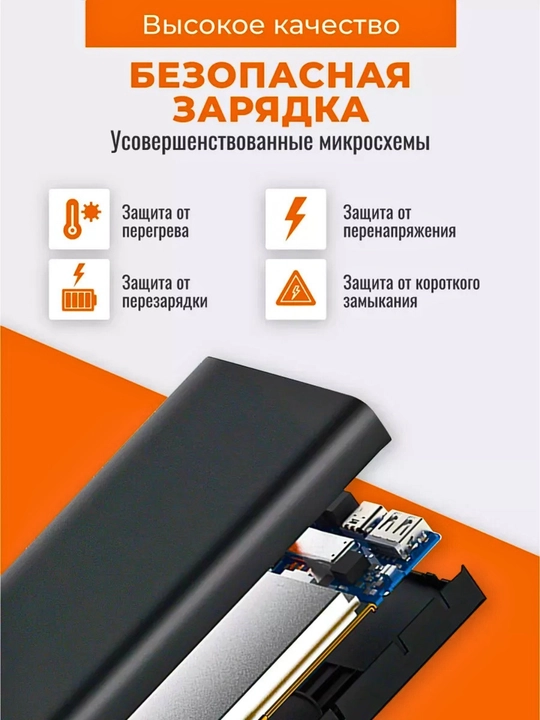 Power Bank 10000 mAh simsiz zaryadlash, tez zaryadlash 22.5W, 2 portli tashqi akkumulyator