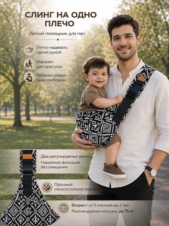 Кенгуру для детей, переноска, слинг, эргорюкзак - 