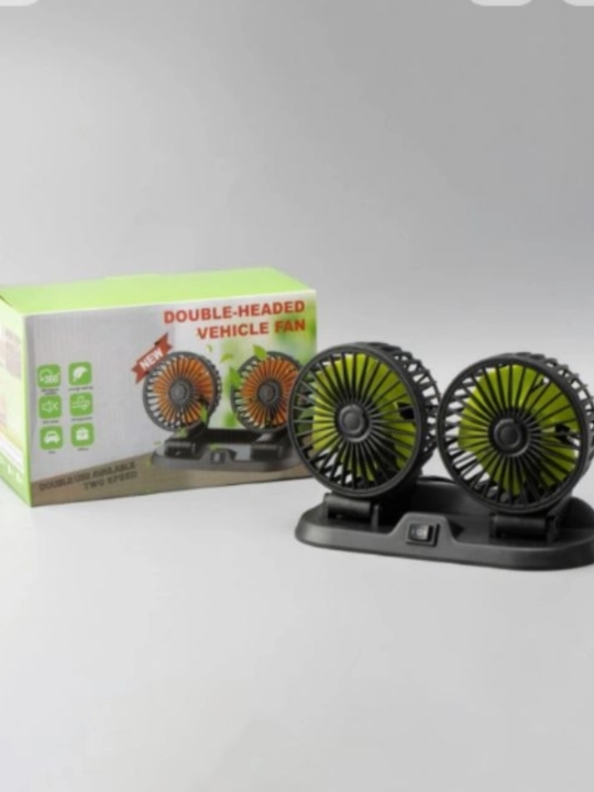 Avtomobil uchun ikki boshli mini ventilyator Tovar nomi: Avtomobil uchun 12V ikki boshli - 