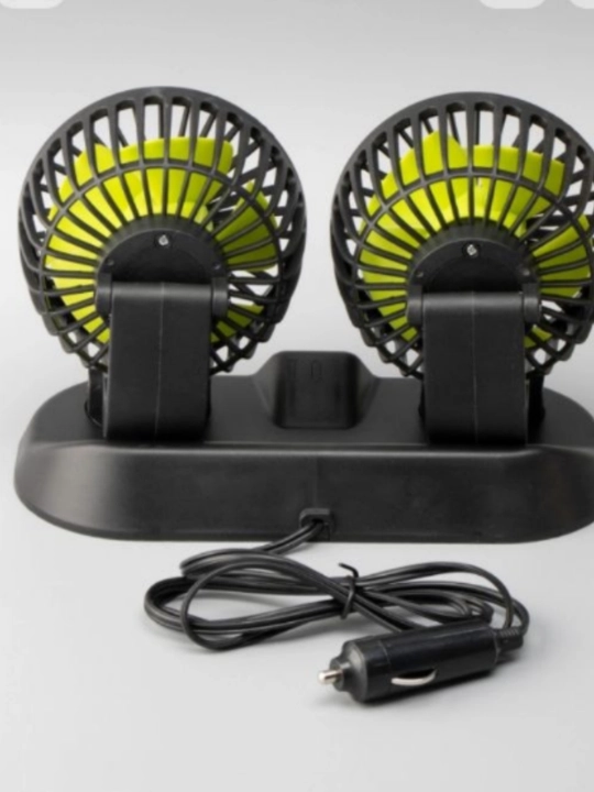 Avtomobil uchun ikki boshli mini ventilyator Tovar nomi: Avtomobil uchun 12V ikki boshli