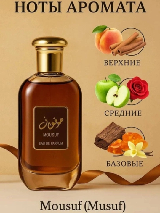 Parfyumlangan suv Mousuf, erkaklar va ayollar uchun, 100 ml