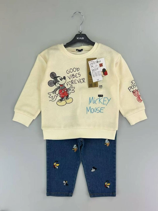 Детский комплект Mickey Mouse: свитшот и брюки, 2 предмета - 