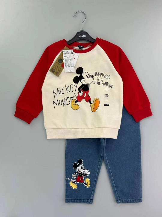 Детский комплект Mickey Mouse: свитшот и брюки, 2 предмета - 