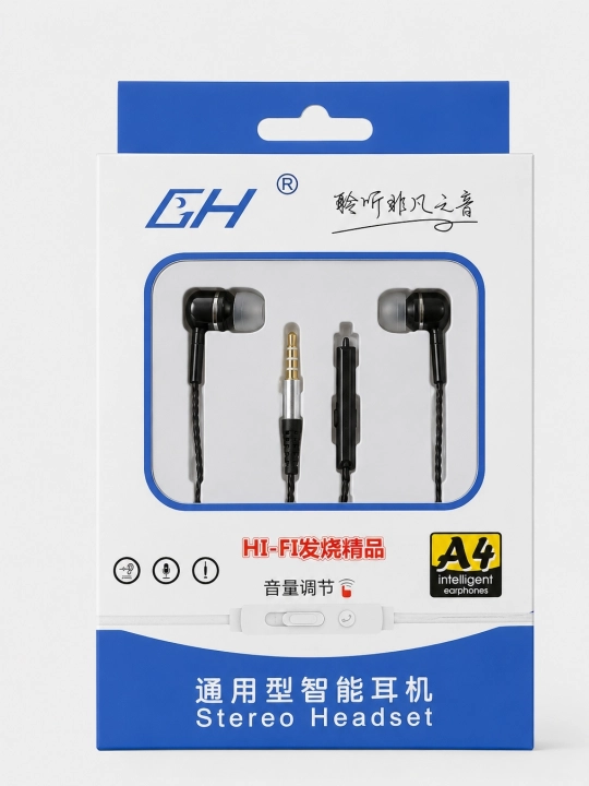 Simli quloqchinlari GH A7, A8 mikrofonli, Samsung, Xiaomi, Redmi uchun