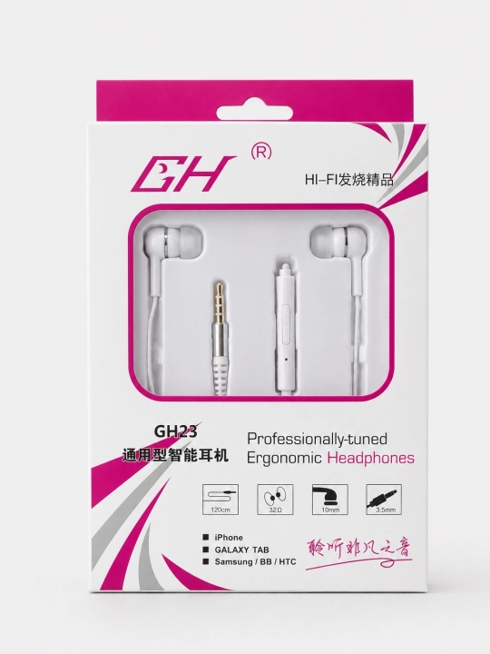 Simli quloqchinlari GH A7, A8 mikrofonli, Samsung, Xiaomi, Redmi uchun