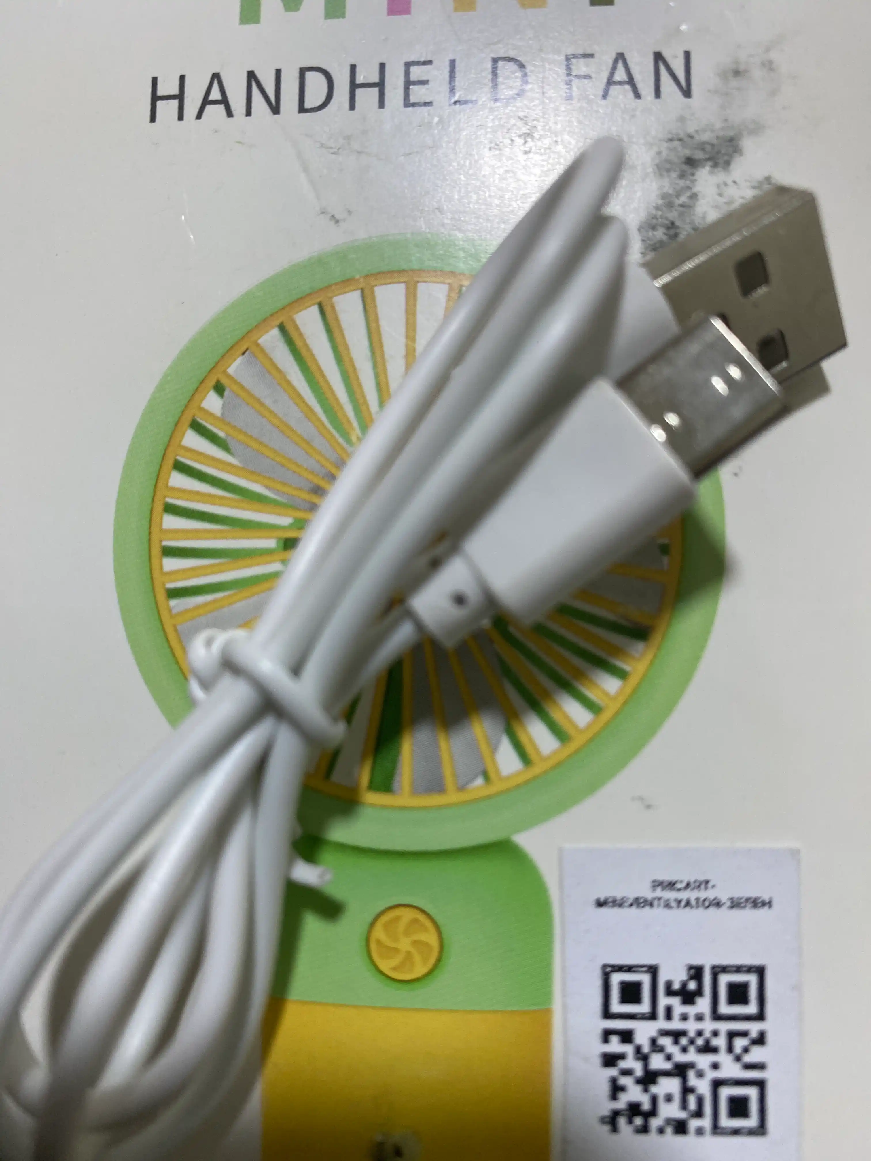 Мини ручной вентилятор, портативный, мощный обдув, USB зарядка, компактный и лёгкий