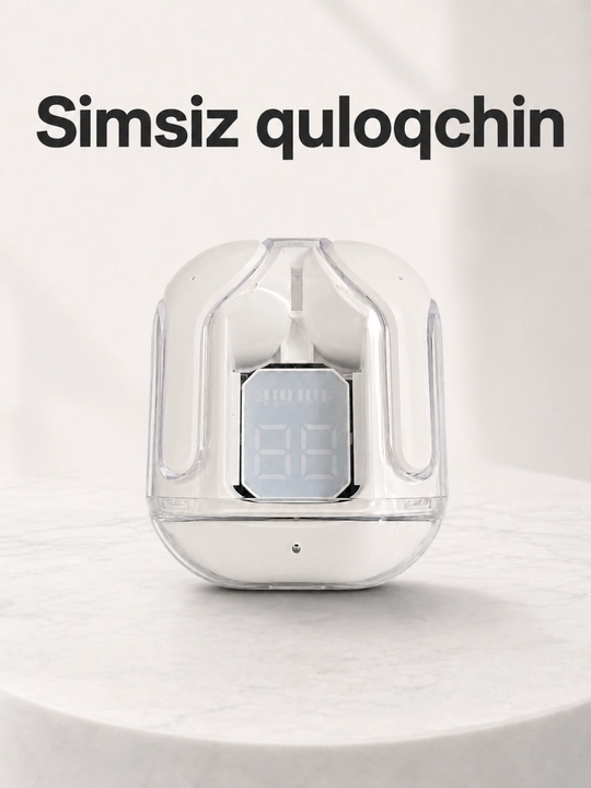 Simsiz quloqchin Air 31, qulay Bluetooth naushnik, displeyli case - 