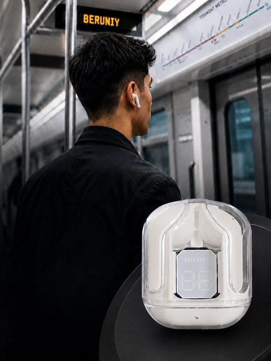 Simsiz quloqchin Air 31, qulay Bluetooth naushnik, displeyli case