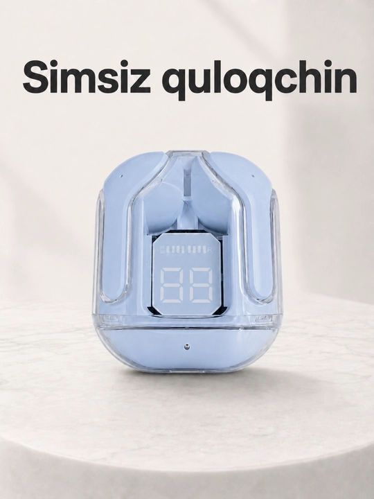 Simsiz quloqchin Air 31, qulay Bluetooth naushnik, displeyli case - 