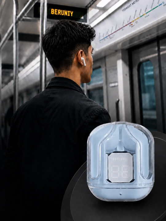 Simsiz quloqchin Air 31, qulay Bluetooth naushnik, displeyli case
