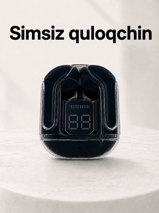Simsiz quloqchin Air 31, qulay Bluetooth naushnik, displeyli case - 