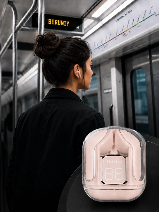 Simsiz quloqchin Air 31, qulay Bluetooth naushnik, displeyli case