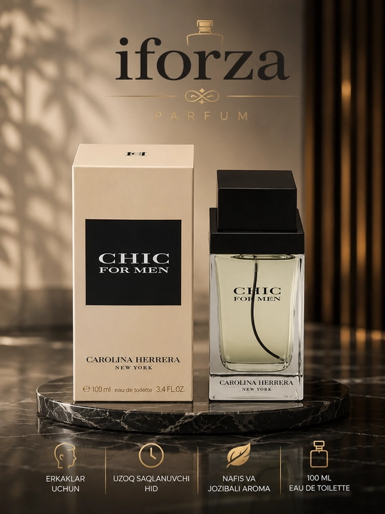 Туалетная вода для мужчин Chic, 100 мл - 